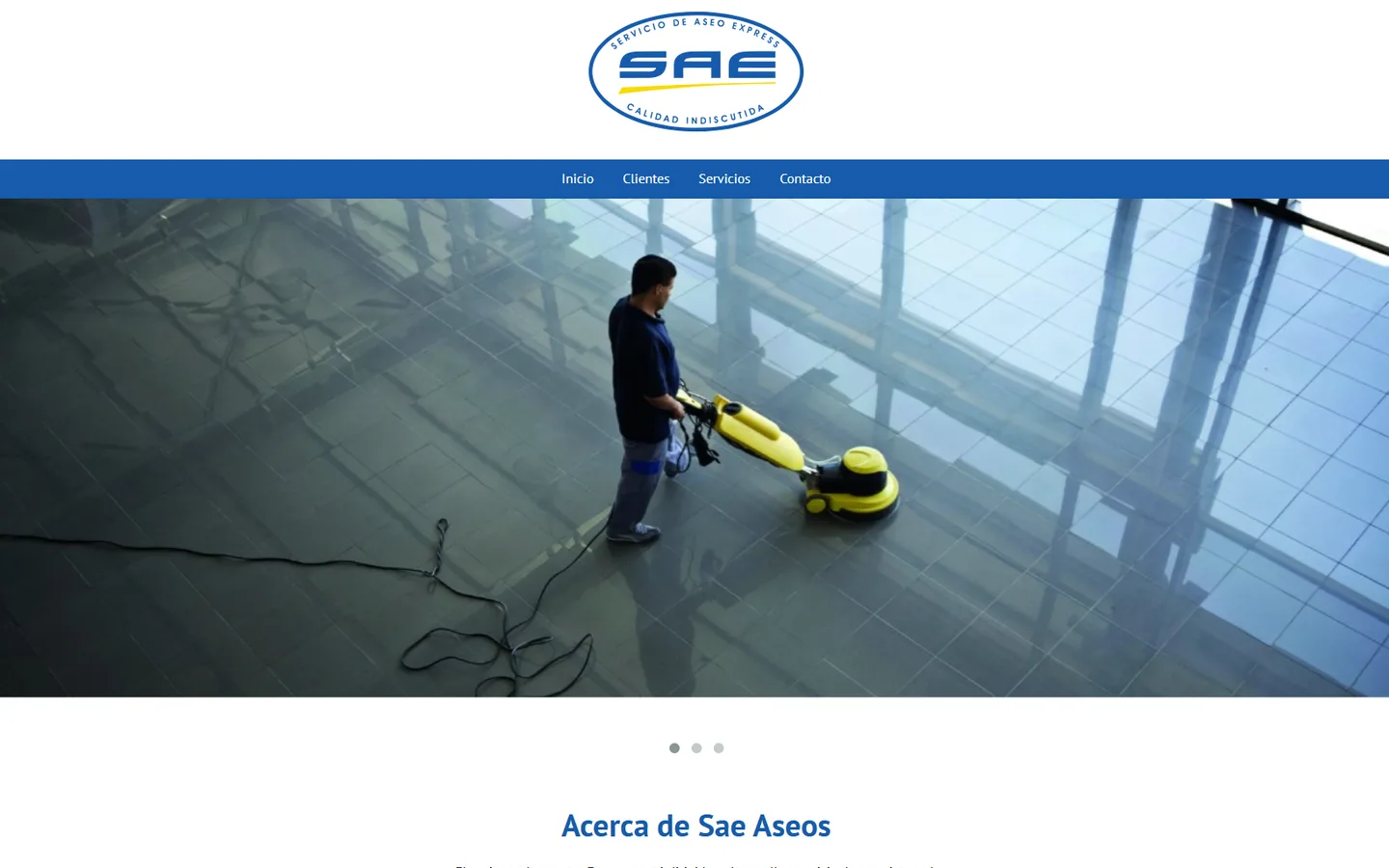 Sitio de Sae Aseos, servicio de aseo express
