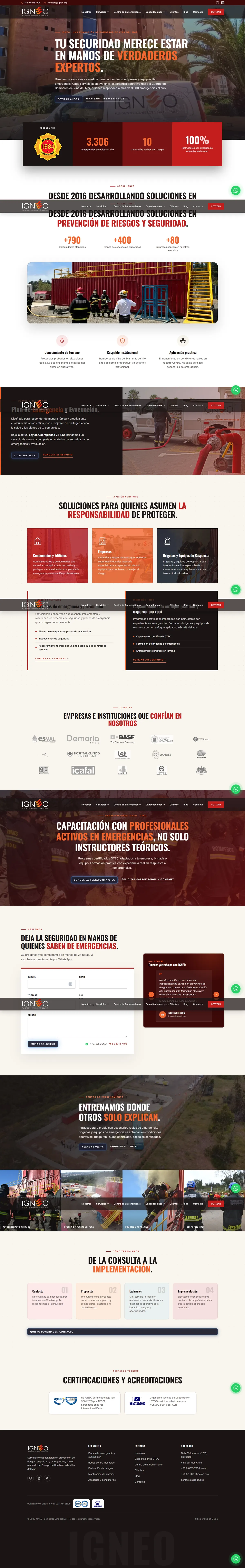Nuevo sitio de IGNEO construido por Rocket Media