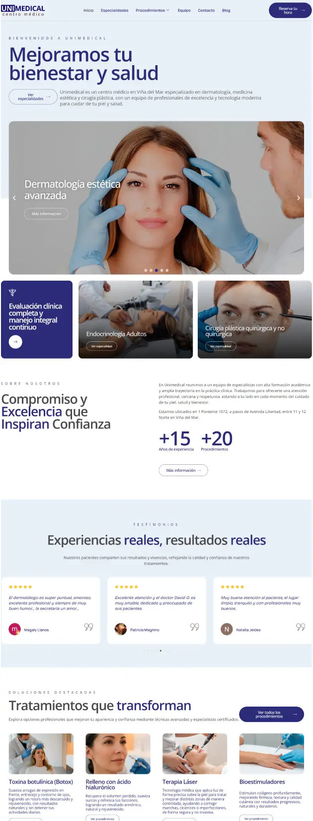 Sitio Clínica Unimedical