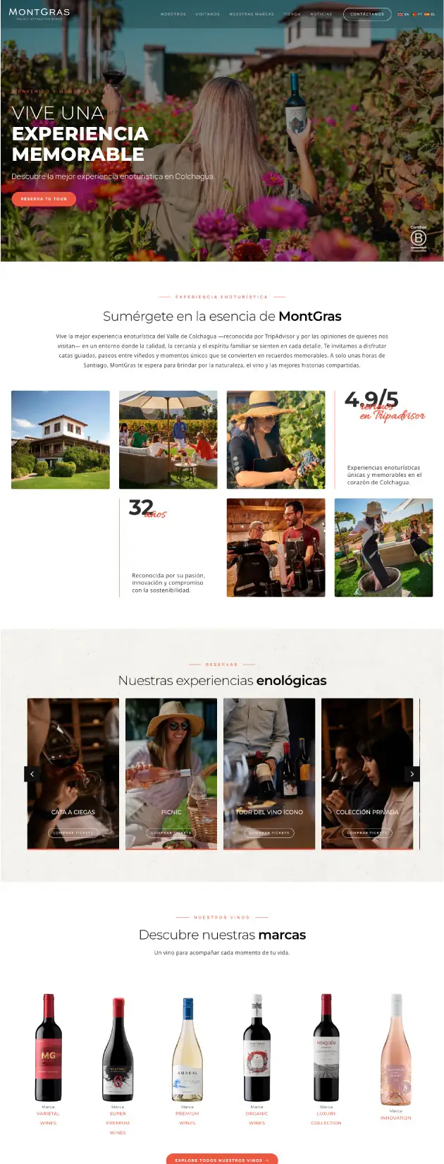 Sitio web MontGras