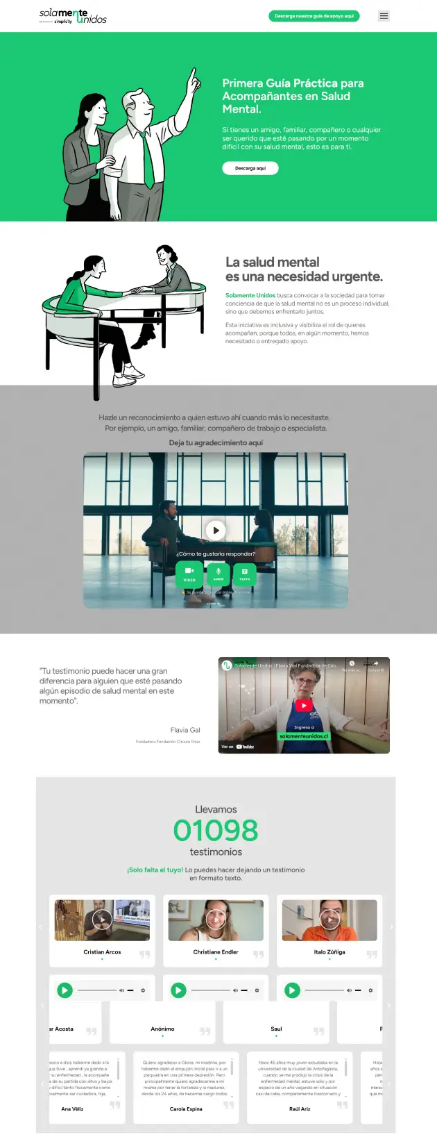 Sitio web Solamente Unidos
